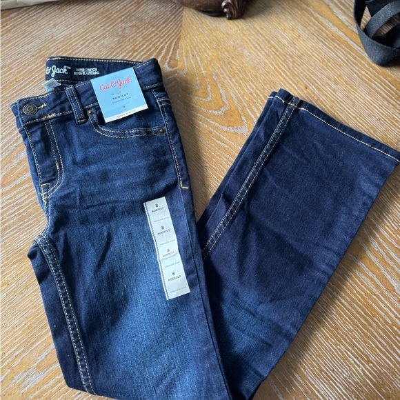 Cat & Jack Kids Dark Blue Jeans - Picture 2 of 2
